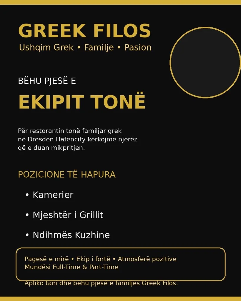Bëhu Pjesë e Ekipit – Shqip